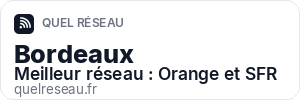 Réseau mobile à Bordeaux - Quel Réseau