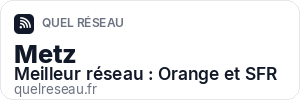 Réseau mobile à Metz - Quel Réseau