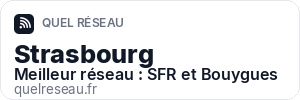 Réseau mobile à Strasbourg - Quel Réseau